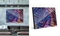 Creative Gallery Kasanka in Purple Abstract 16" x 20" Acrylic Wall Art Print